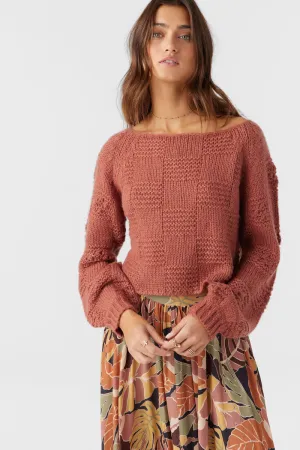 O'Neill SACHA LONG SLEEVE SWEATER - CEDAR WOOD