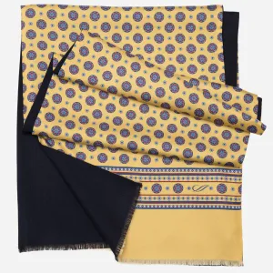 Palatino - Wool Backed Silk Scarf - Yellow