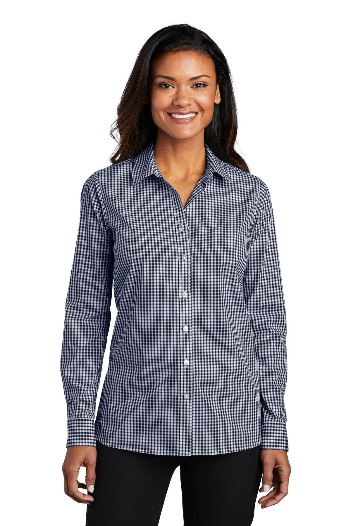 Port Authority Ladies Broadcloth Gingham Easy Care Shirt LW644