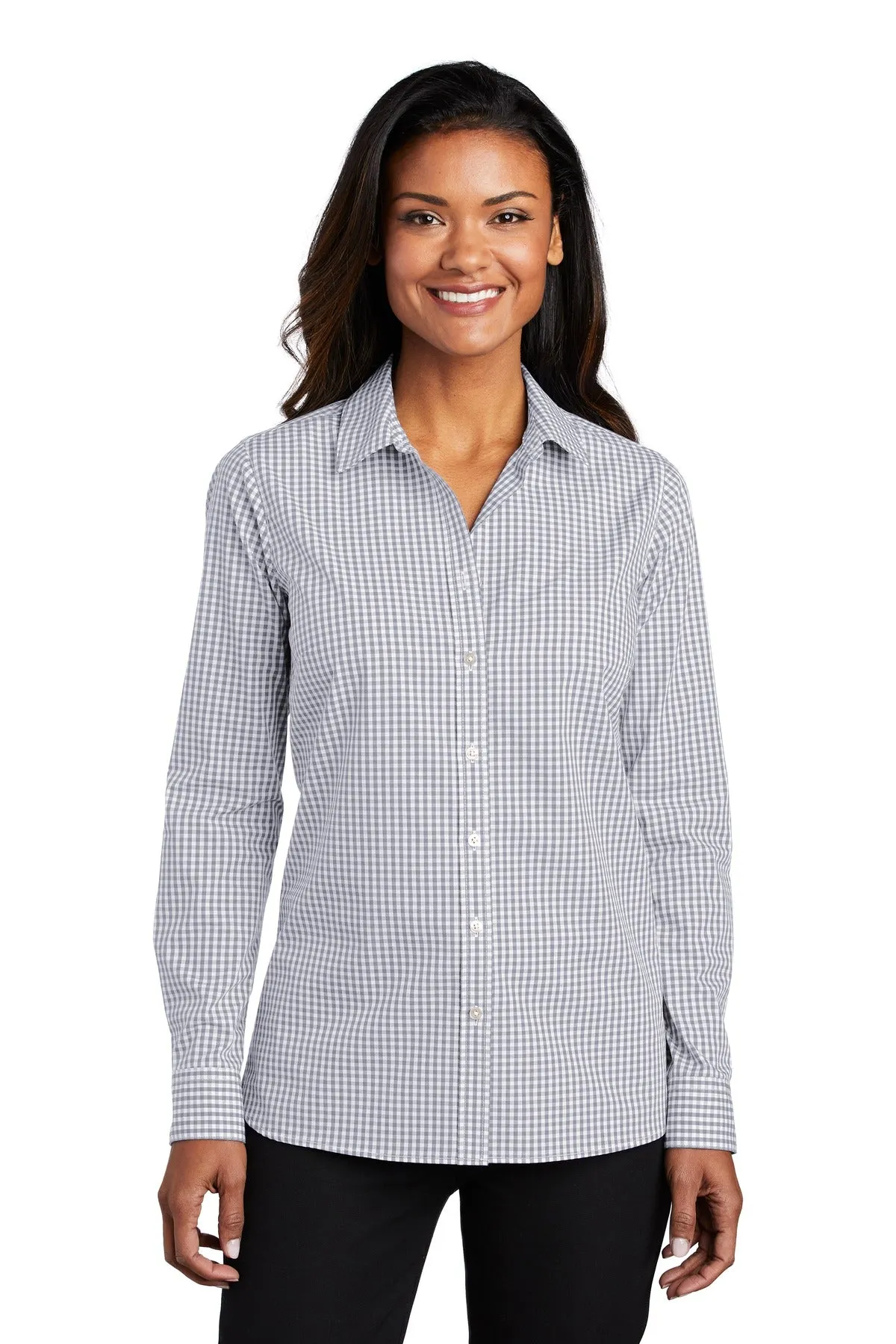 Port Authority Ladies Broadcloth Gingham Easy Care Shirt LW644