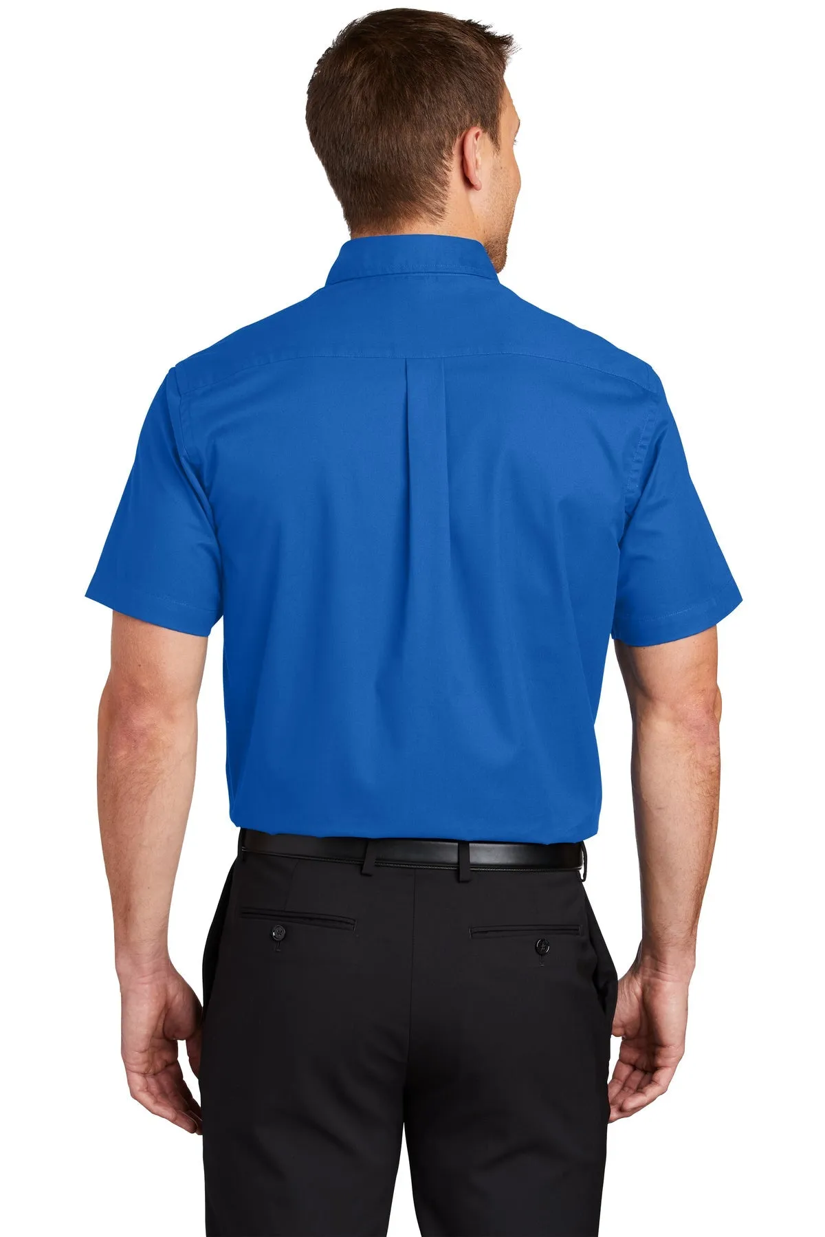 Port Authority Short Sleeve Easy Care Custom Shirts, Strong Blue