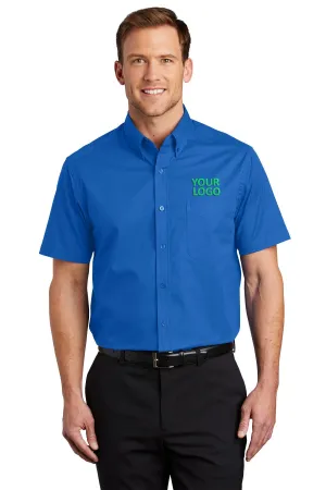 Port Authority Short Sleeve Easy Care Custom Shirts, Strong Blue