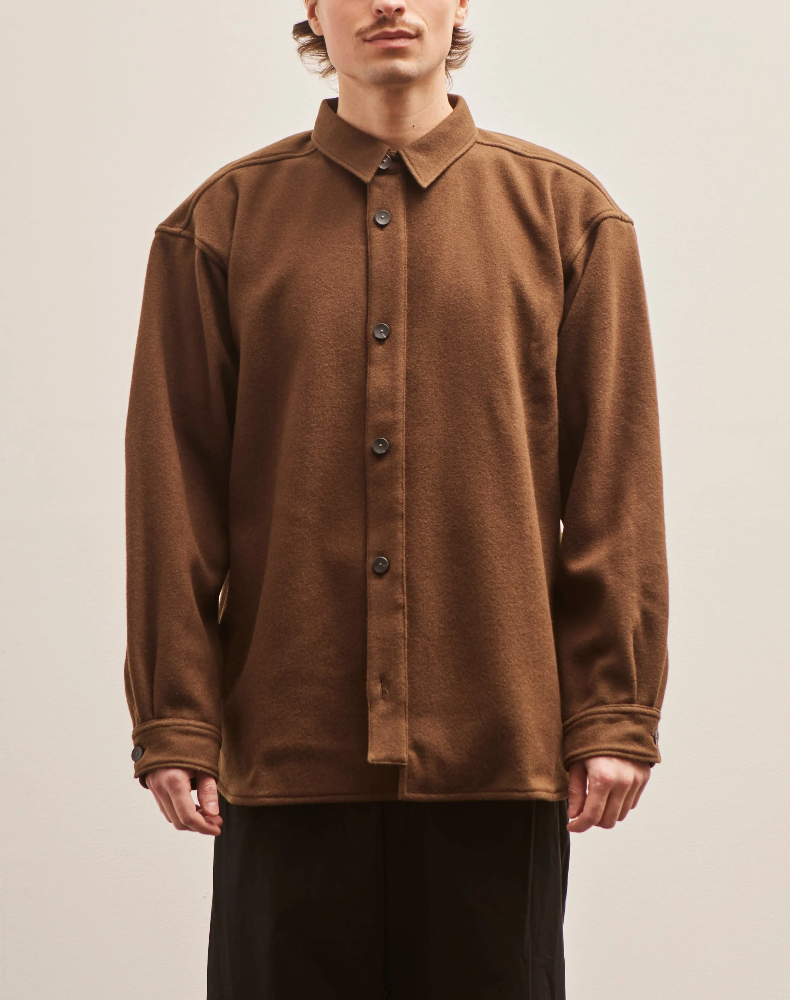 Postalco Unisex Free Arm Button Jacket, Walnut