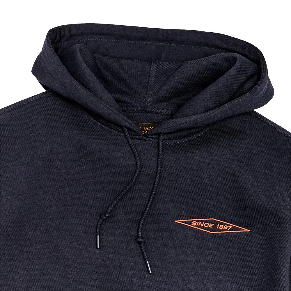 Prospector Embroidered Hoodie | Navy / Blaze Diamond