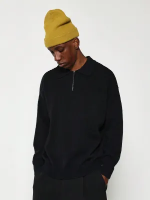 Regular Fit Half Zip Knit Polo Sweater