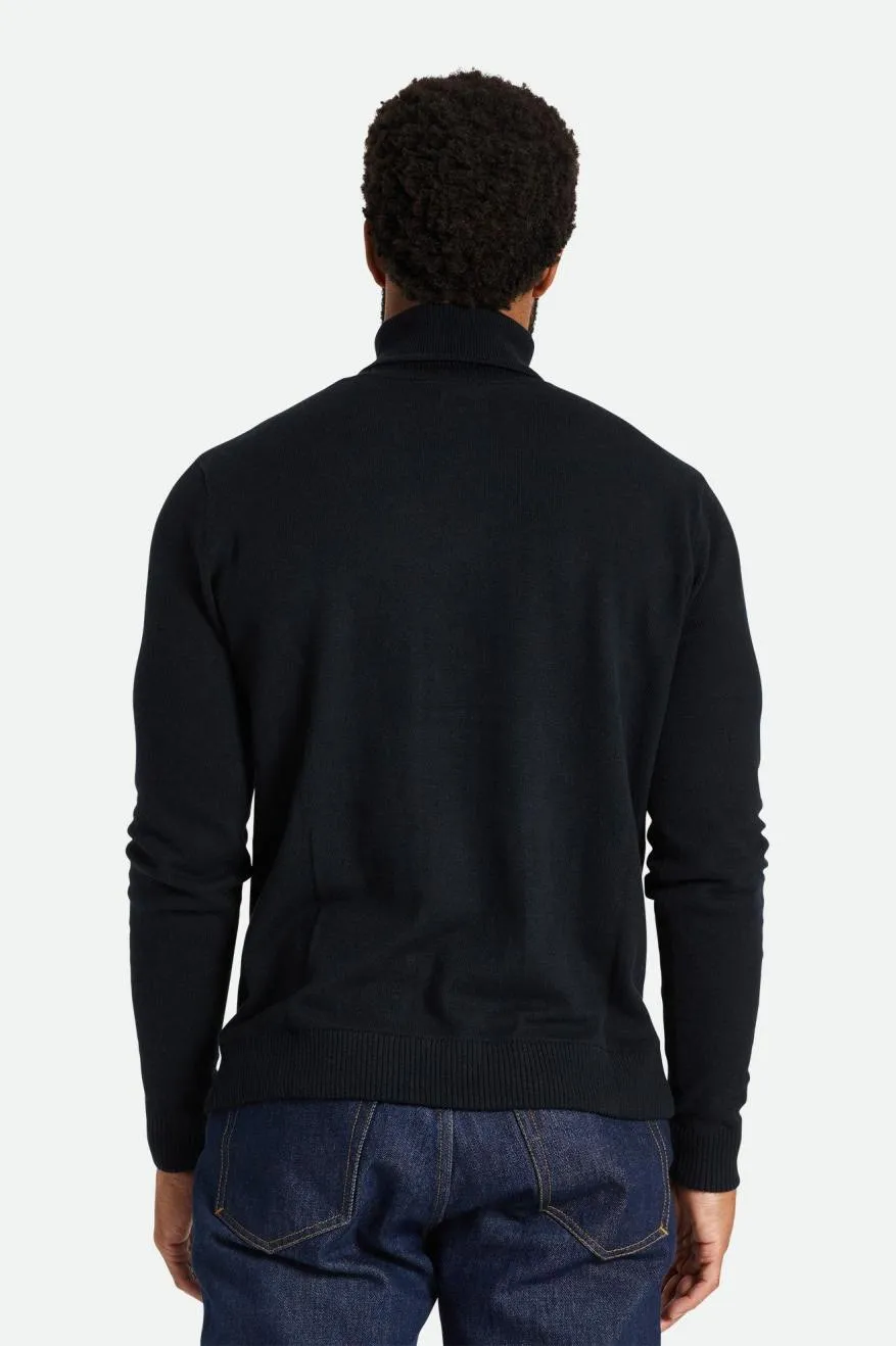 Reserve Cashmere L/S Turtleneck - Black