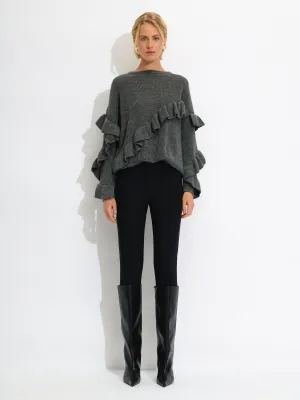 Ruffle Knit Sweater