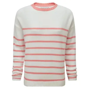 Schoffel Lee Bay Ladies Jumper - Soft White/Flamingo