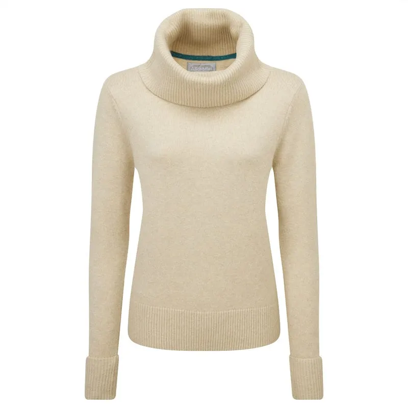 Schoffel Ness Ladies Roll Neck Jumper - Oat