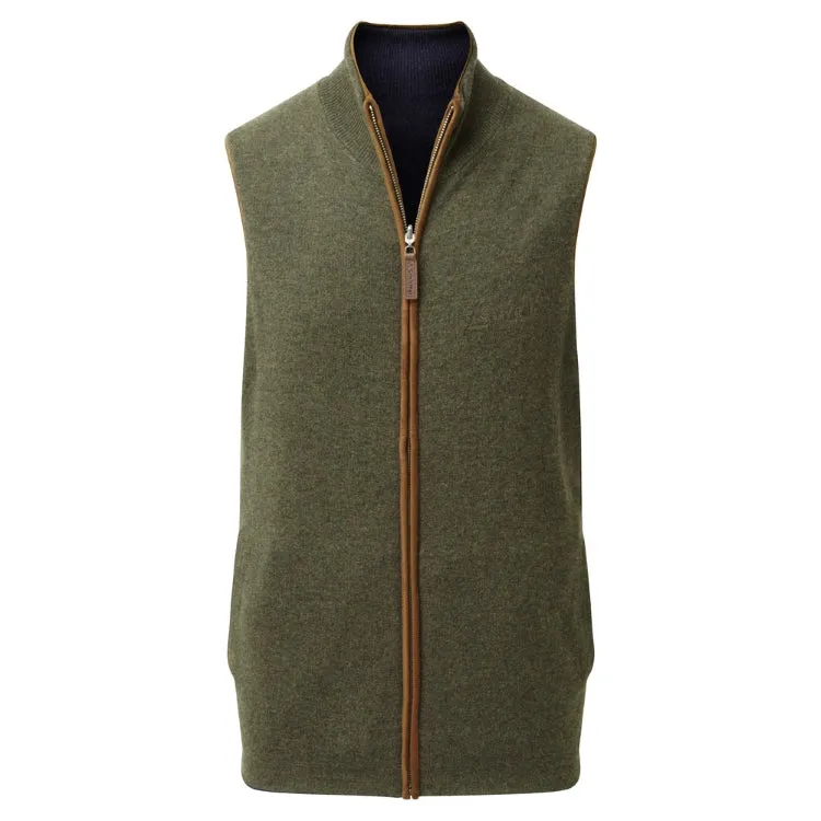 Schoffel Reversible Merino/Cashmere Gilet - Navy/Loden