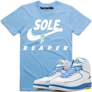 SOLE REAPER Carolina Sneaker Tees Shirt - Jordan 2 Melo UNC