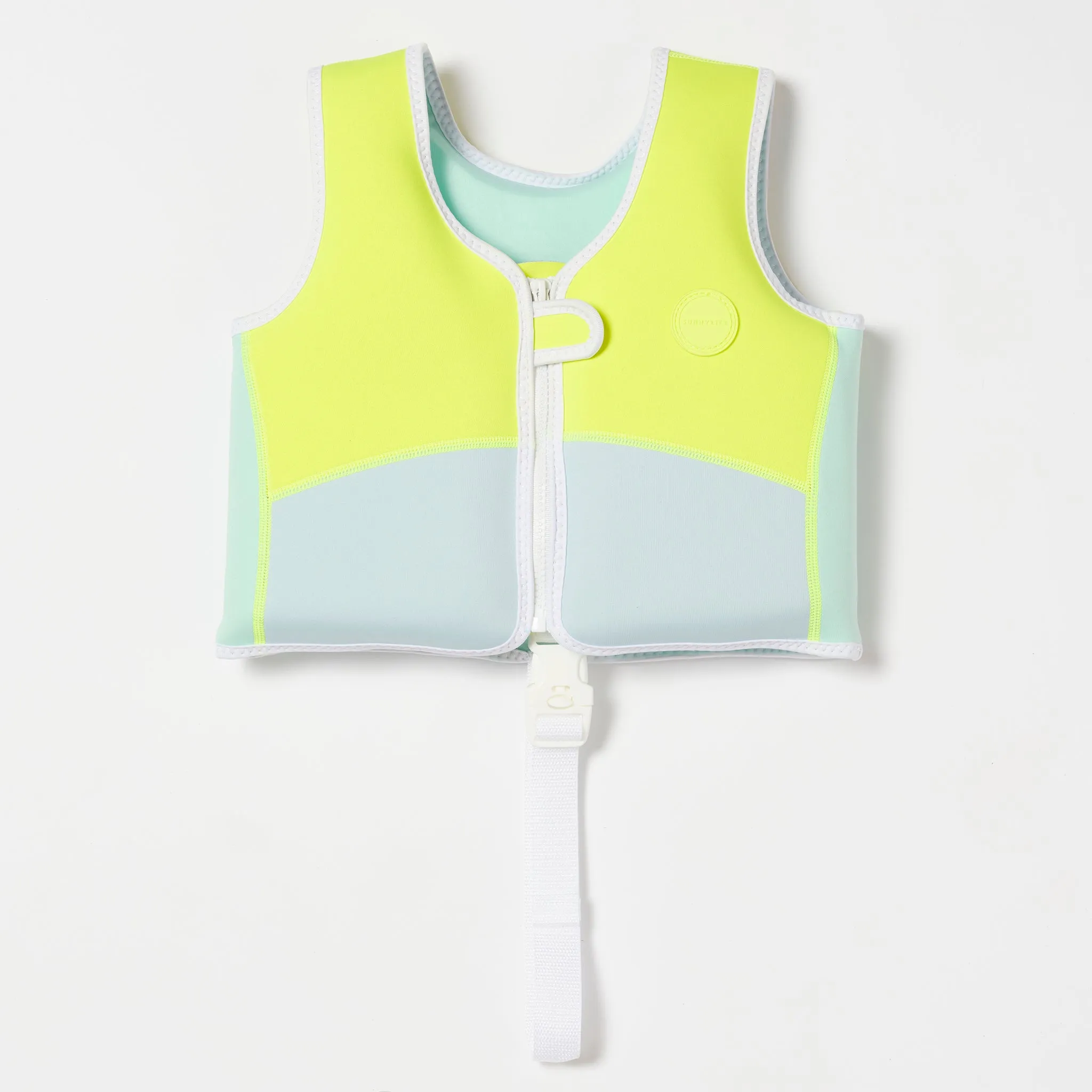 Swim Vest 2-3 | Salty the Shark Aqua Neon Yellow