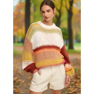 The Fall Vibes Hand Crochet Sweater