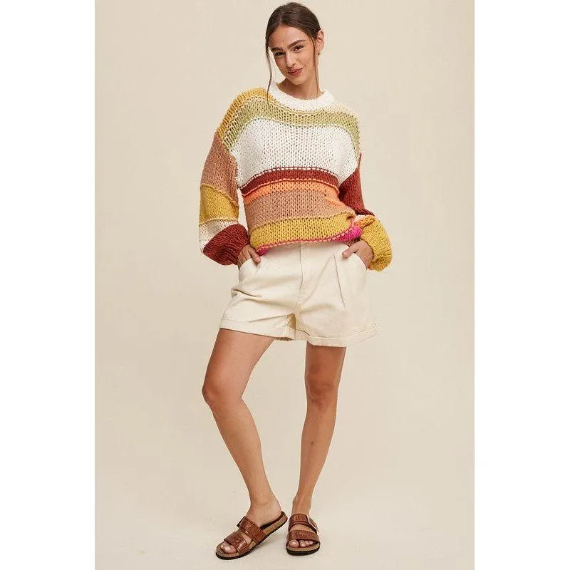 The Fall Vibes Hand Crochet Sweater