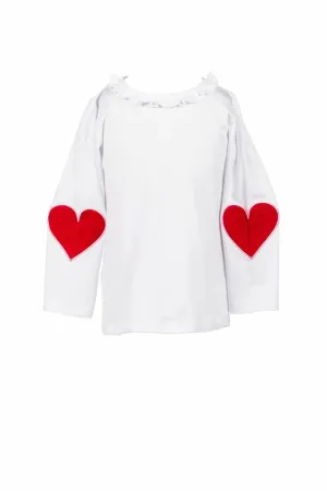 The Proper Peony: Red Heart Applique Shirt