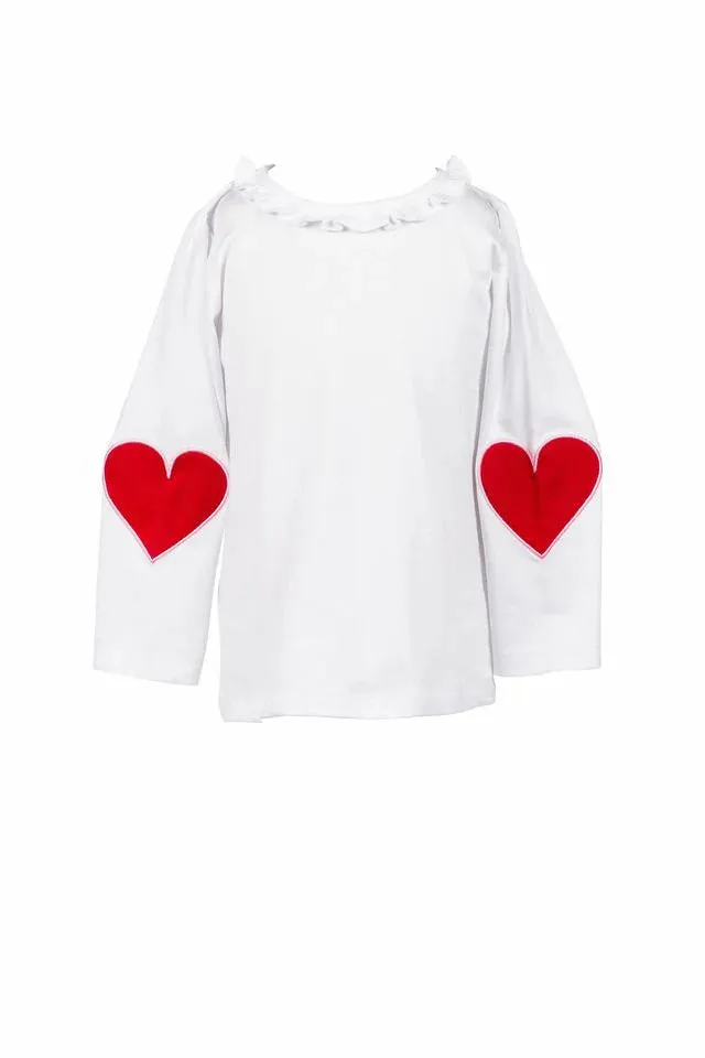 The Proper Peony: Red Heart Applique Shirt