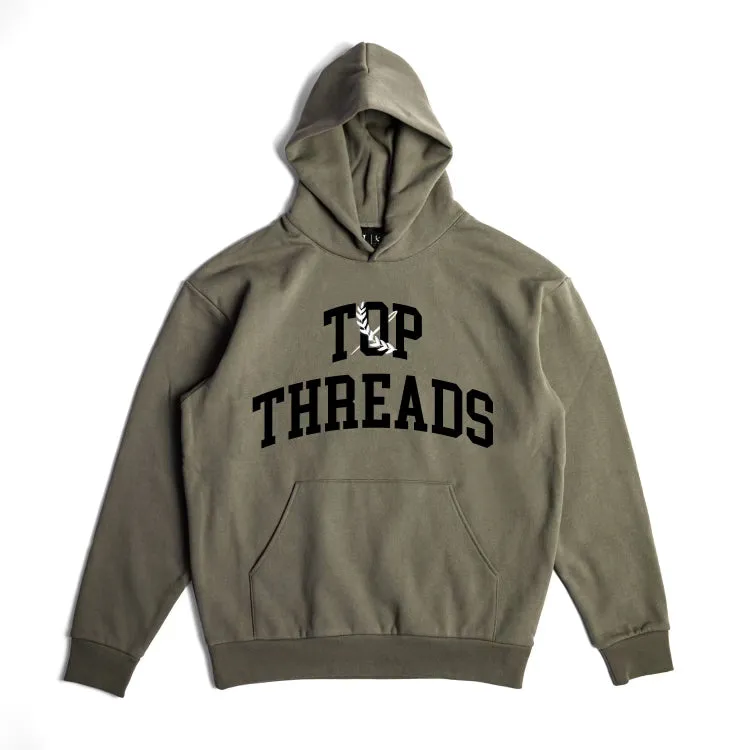 Top Threads Block Hoodie - Olive