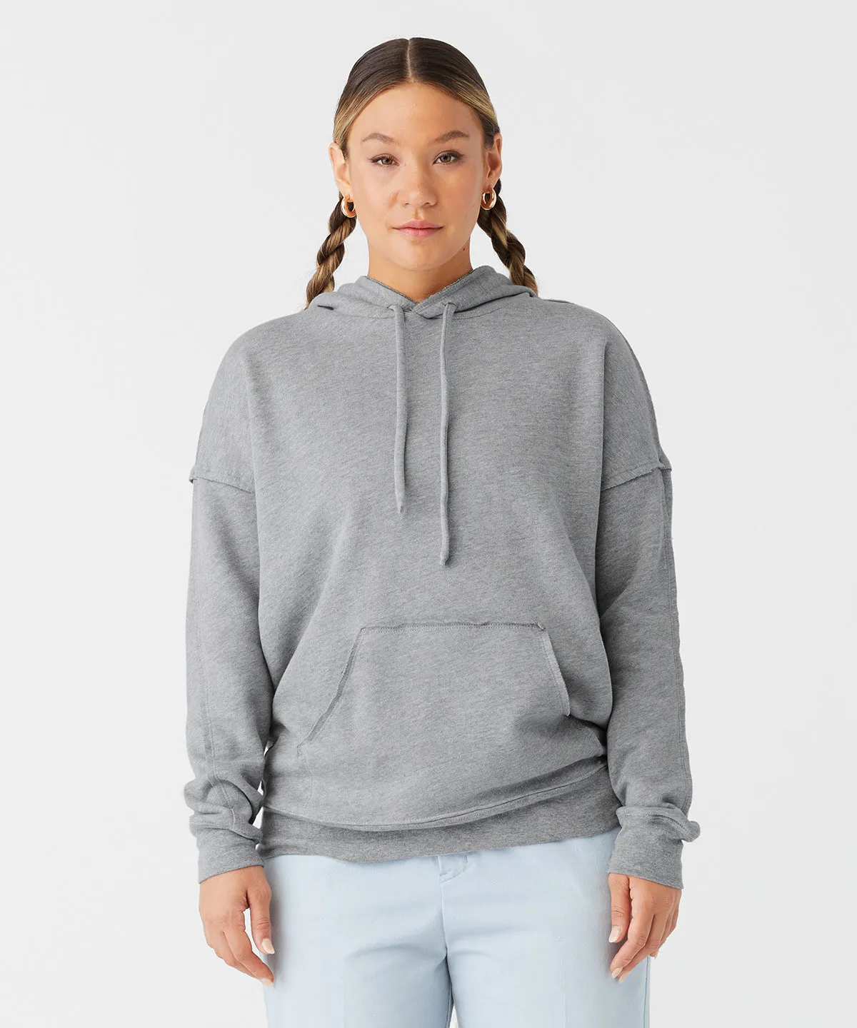 Unisex raw-seam hoodie | Athletic Heather