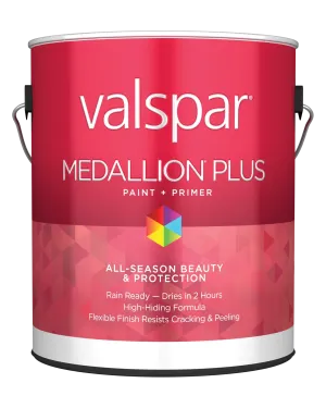 Valspar® Medallion® Plus Exterior Paint   Primer Flat 1 Gallon White Base