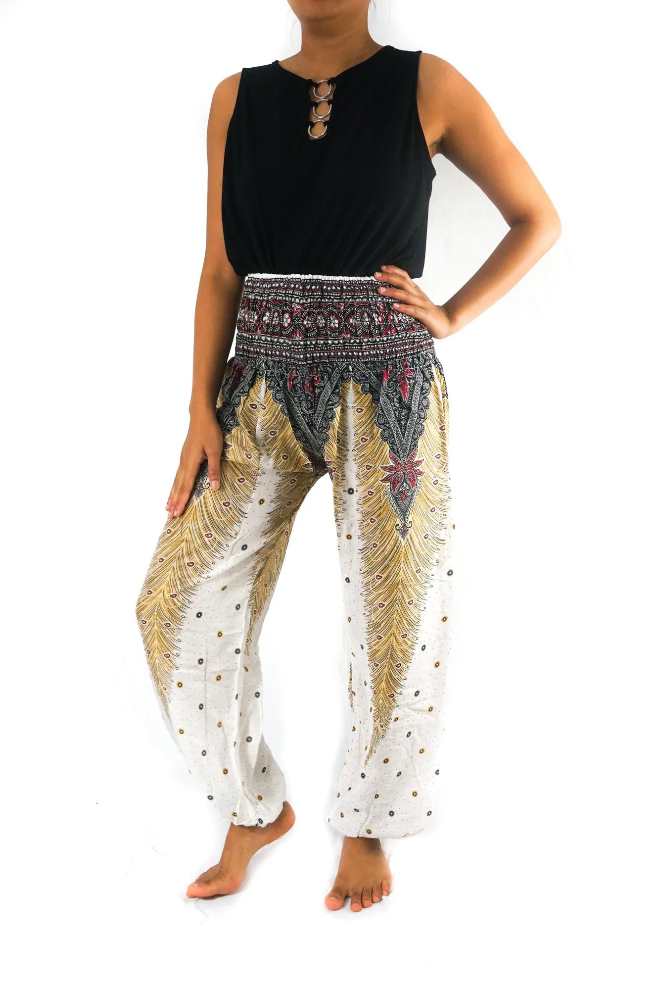 WHITE PEACOCK Women Boho Yoga Pants