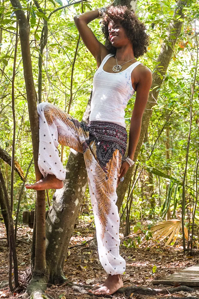 WHITE PEACOCK Women Boho Yoga Pants