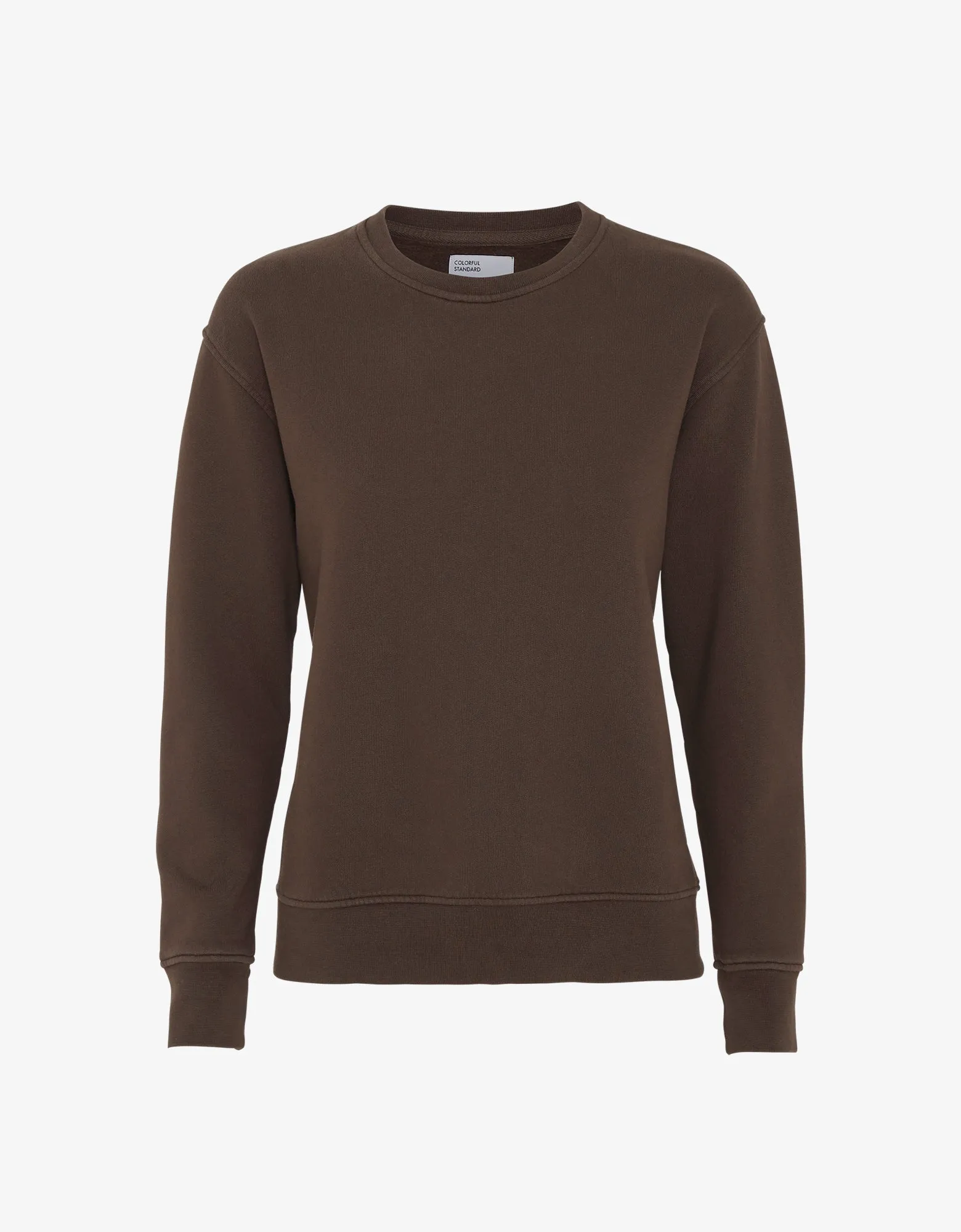 Women Classic Organic Crew - Coffee Brown