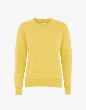 Women Classic Organic Crew - Lemon Yellow