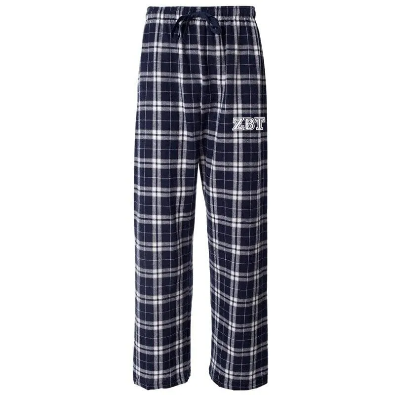 ZBT Navy Plaid Flannel Pants